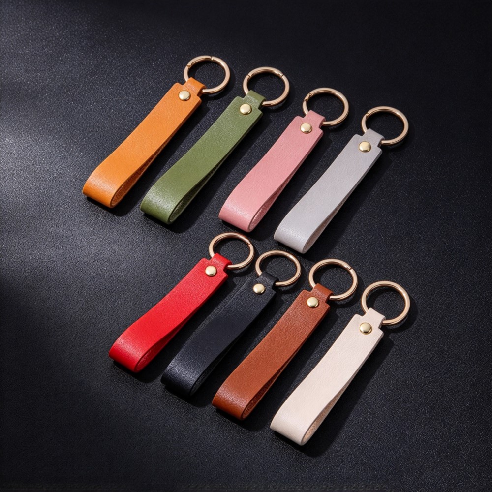 Leather Wallet Men - 1/5 unidades de llaveros de cuero