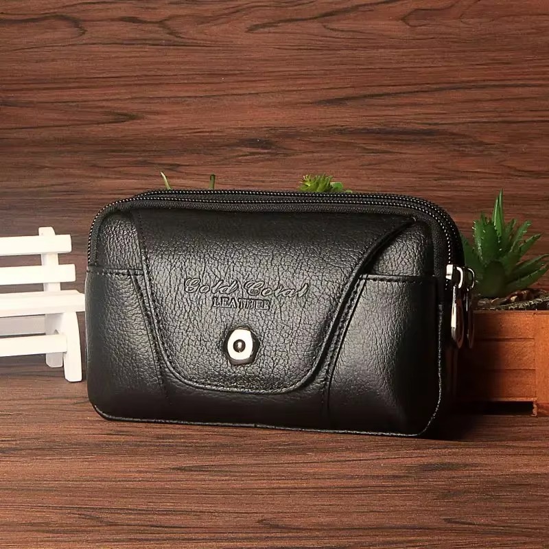 Leather Wallet Men - Bolsa de cuero genuino para hombre,