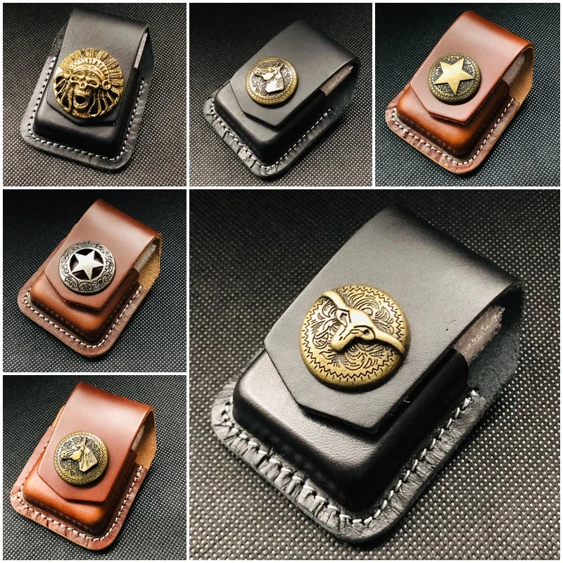 Premium Cigar Case - Riñonera clásica de cuero de alta