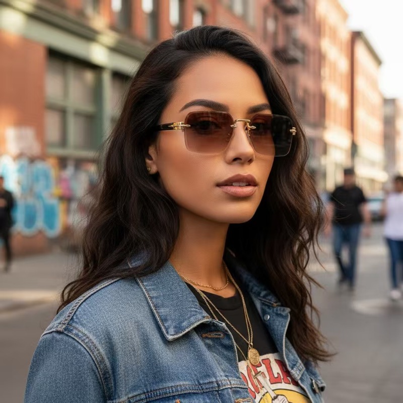 Gafas de sol sin montura, de f - Sunglasses Uv400 reseña y precio