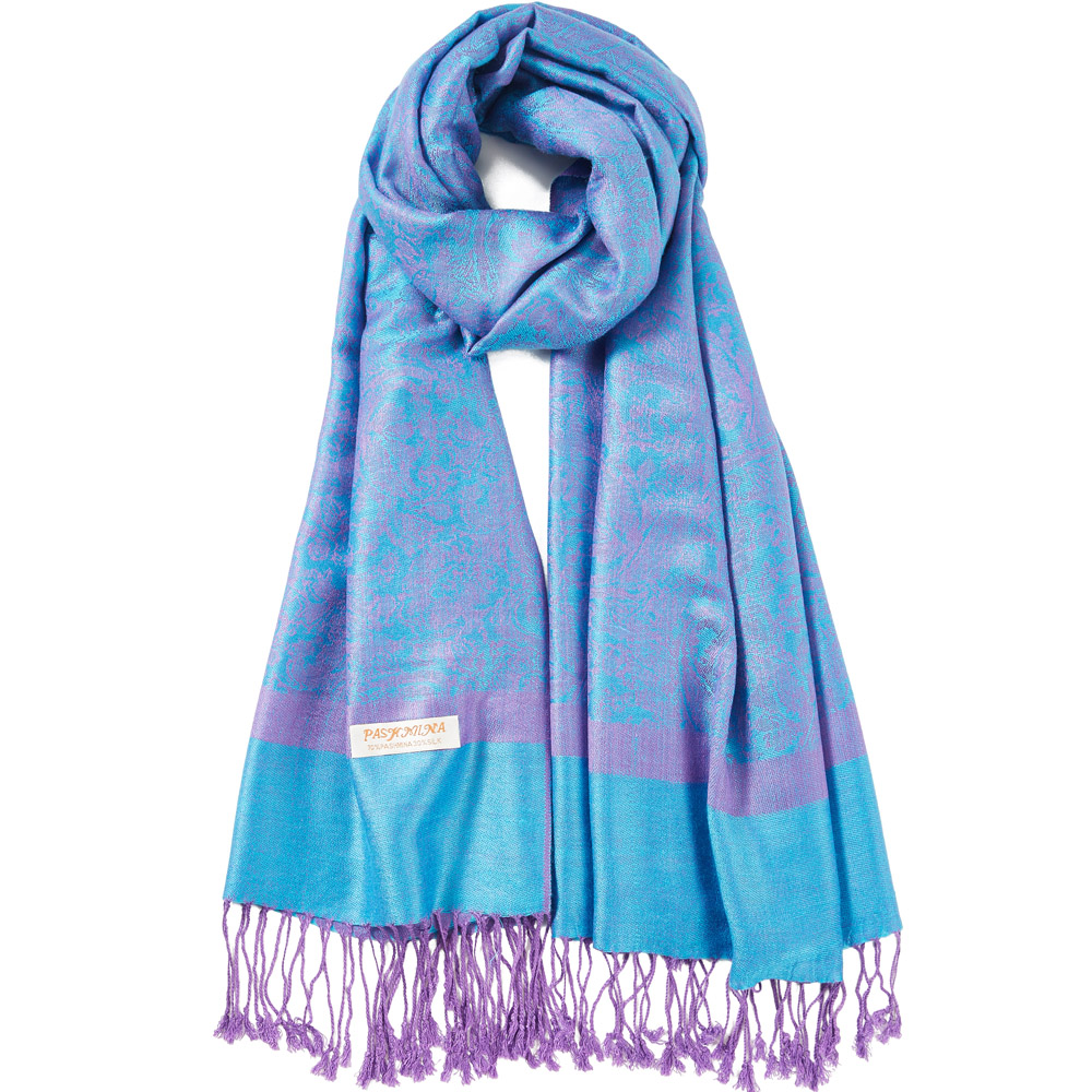 Paisley Pashmina chal de seda  - Cashmere Scarf reseña y precio