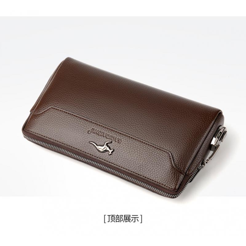 Cartera de cuero suave de alta - Leather Wallet Men reseña y precio