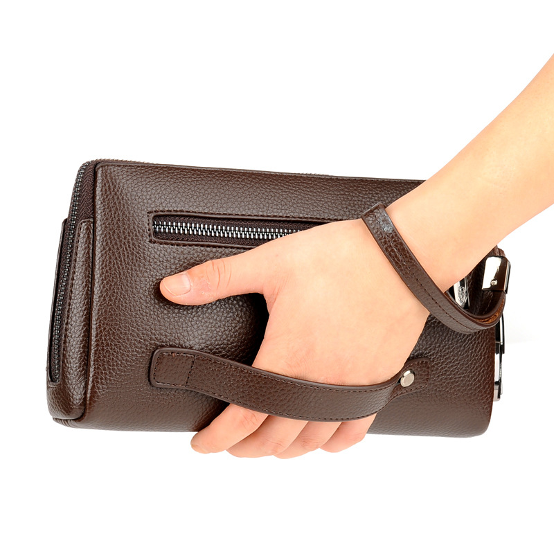 Cartera de cuero suave de alta - Leather Wallet Men reseña y precio