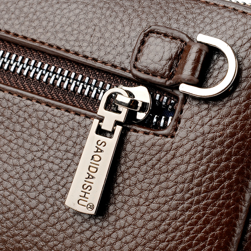 Cartera de cuero suave de alta - Leather Wallet Men reseña y precio