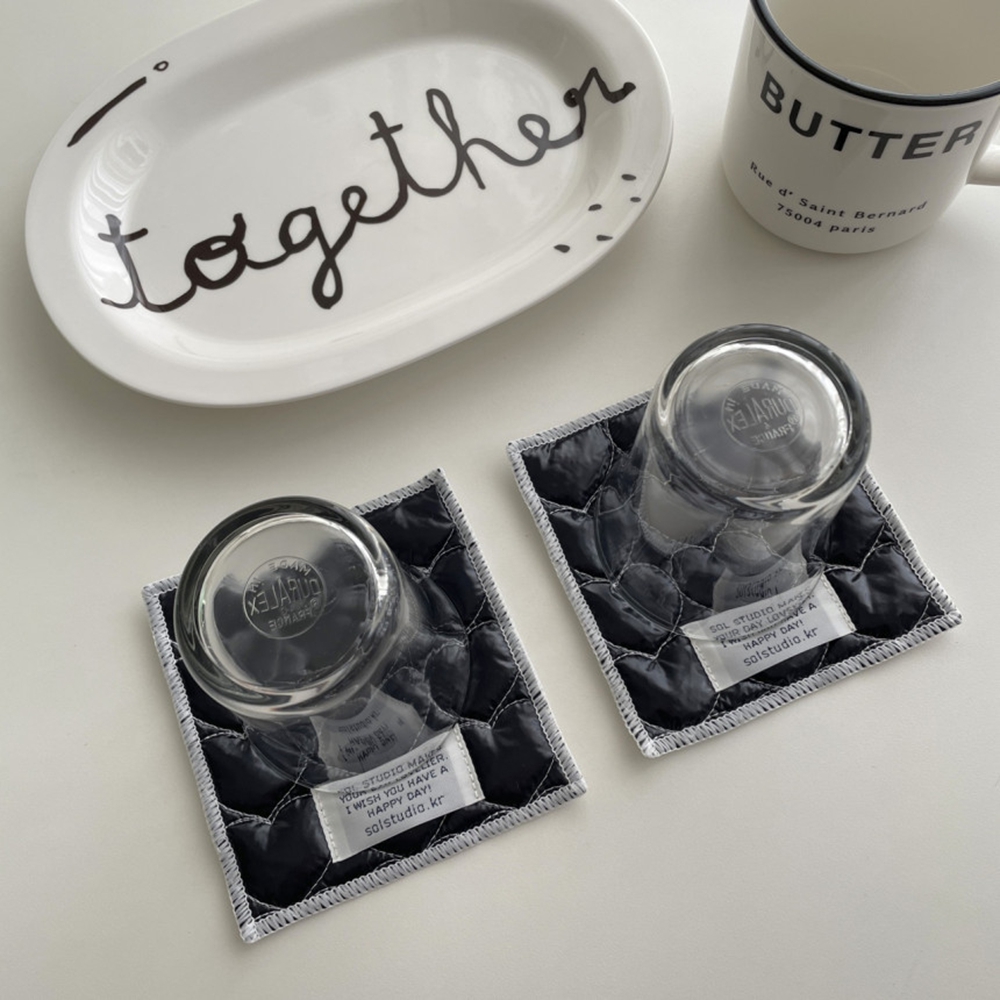Posavasos de algodón acolchado - Marble Coaster Set reseña y precio