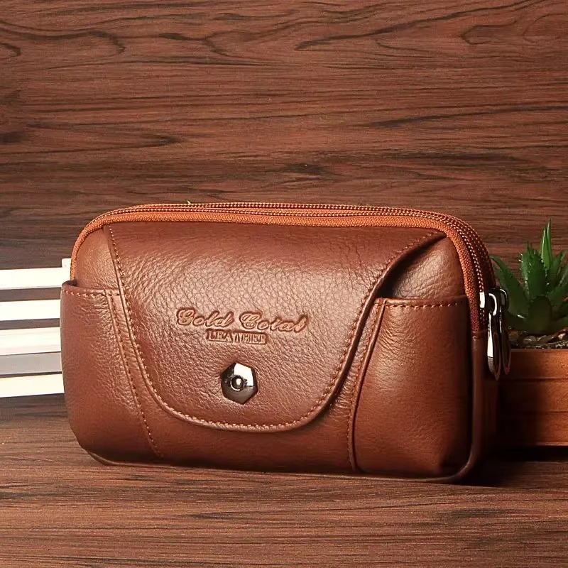 Bolsa de cuero genuino para ho - Leather Wallet Men reseña y precio
