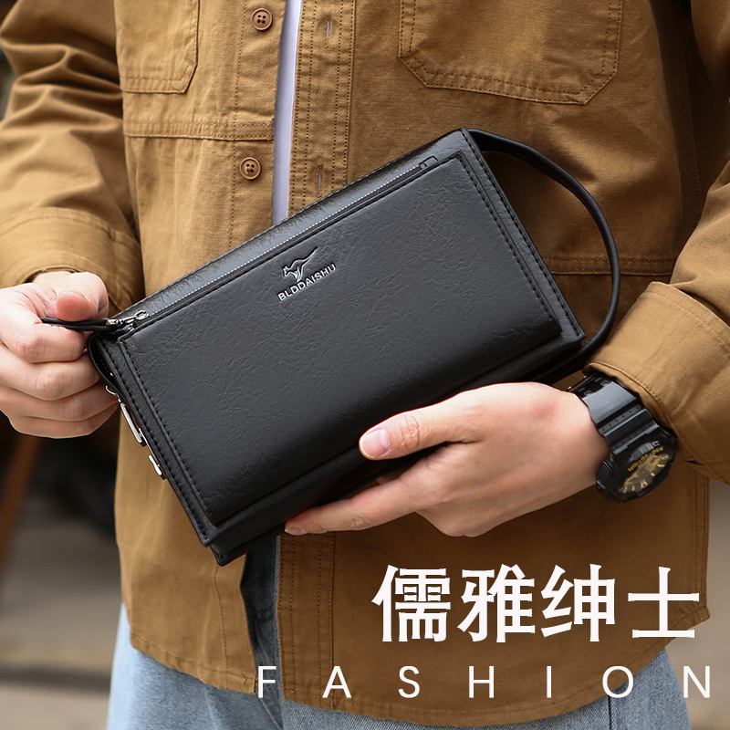 Nuevo Bolso de Mano Antirrobo  - Leather Wallet Men reseña y precio