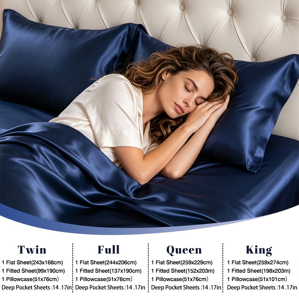 Juego de Sábanas Premium de 4  - Silk Pillowcase reseña y precio