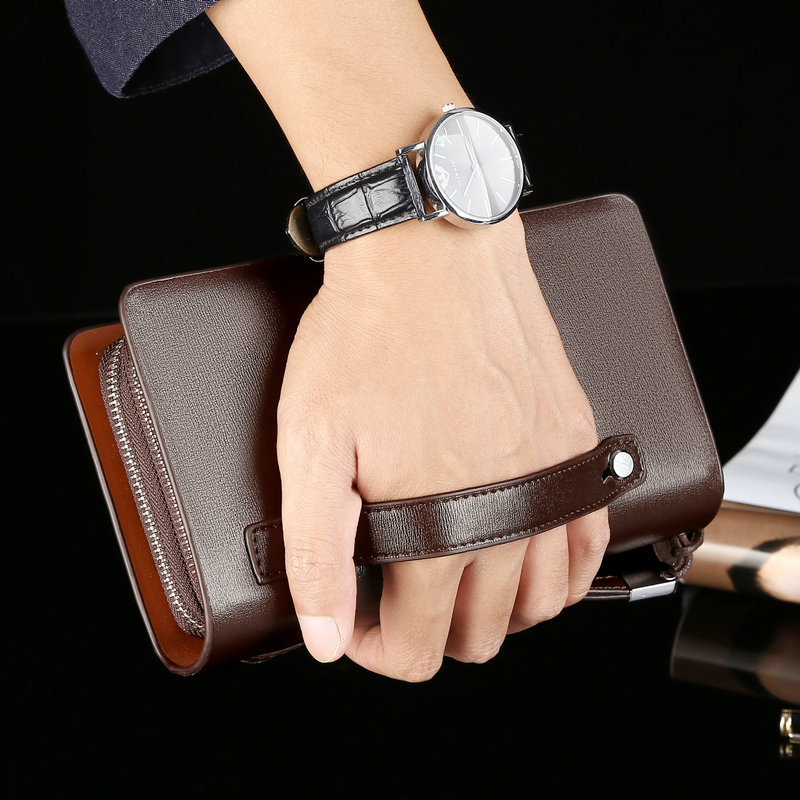Carteras de moda para hombre,  - Leather Wallet Men reseña y precio